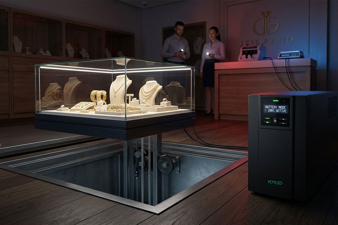 Asansörlü Vitrin Kasalarda Kesintisiz Güç Kaynağı Kullanımı